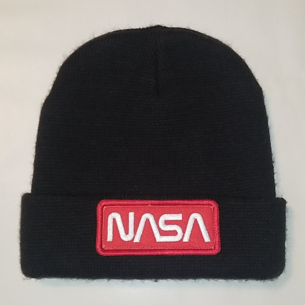 NASA Embroidered Cuffed Beanie